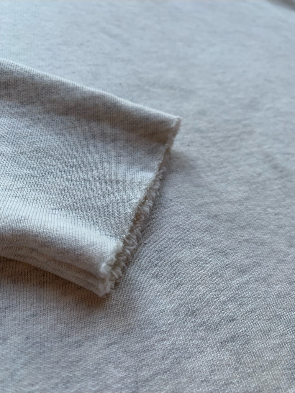 Frank & Eileen ANNA Triple Fleece Capelet Sweatshirt Light Heather Gray Small - Picture 6 of 10